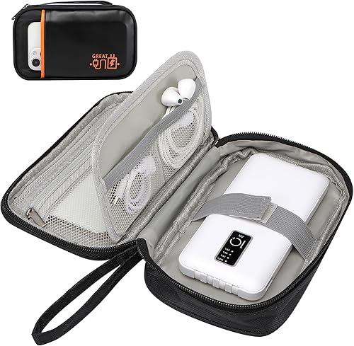 Toplive Bolsa organizadora de cables de viaje, bolsa de almacenamiento portátil de accesorios electrónicos de viaje, bolsa de almacenamiento de gran