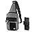 M-Tac CCW Sling Bag for Men & Women - EDC Shoulder Bag Tactical - Crossbody Concealed Carry Bag - Mens Chest Pack (Grey Loop Panel)
