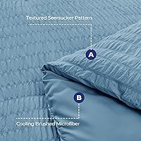 Vista 593 de HYMOKEGE - Juego de edredón tamaño king, color negro y rojo, de sirsaca, de 7 piezas, para todas las estaciones, en una bolsa, para dormitorio