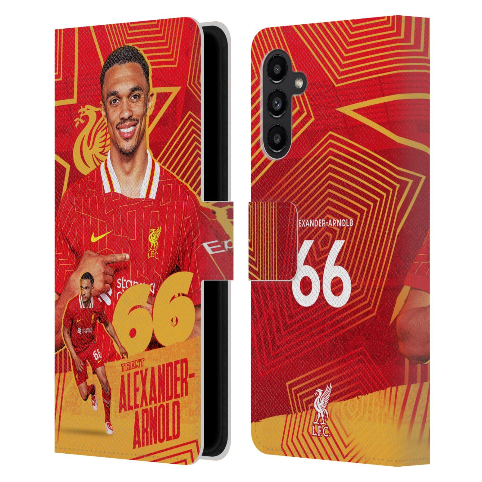 Head Case Designs Officially Licensed Liverpool Football Club Trent Alexander-Arnold 2024/25 First Team Leather Wallet Case Compatible With Samsung Galaxy A13 5G (2021) — image 1