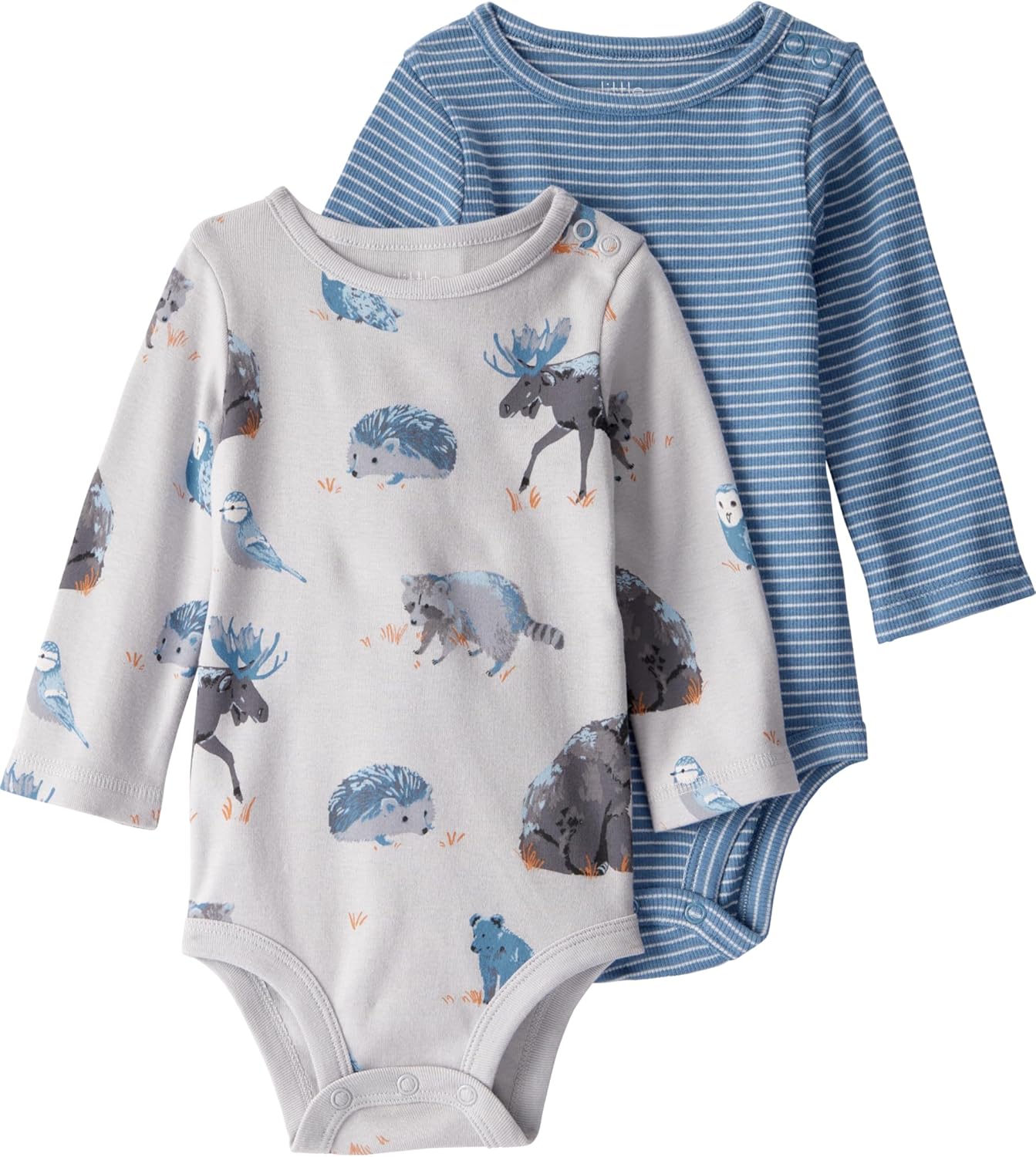 little planet by carter's baby-boys 2-pack Long Sleeve Bodysuits Made With Organic Cotton