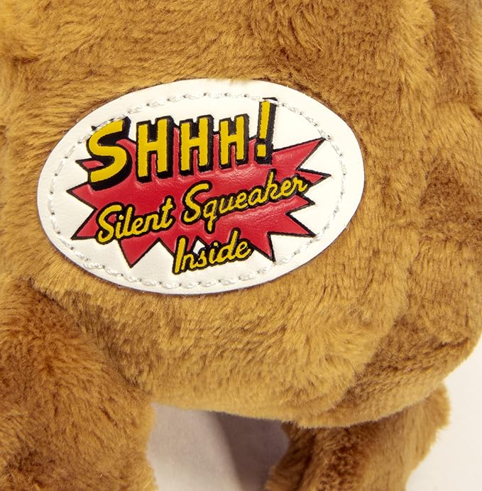 goDog Crazy Hairs Lion Juguete de Peluche para Perro, Squeak Silencioso, Tecnología Chew Guard - Leon, Tan, Pequeño miniatura 4