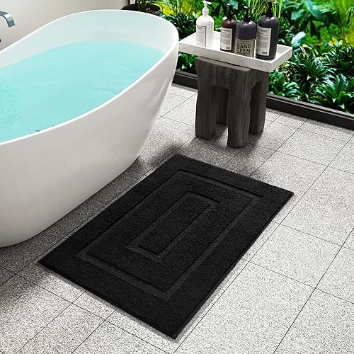 Miniatura 12 de HOMORE Alfombra Pasillo de Baño de 24 x 60 pulgadas, antideslizante, lavable, alfombras de baño largas de microfibra suave y absorbente, tapete de