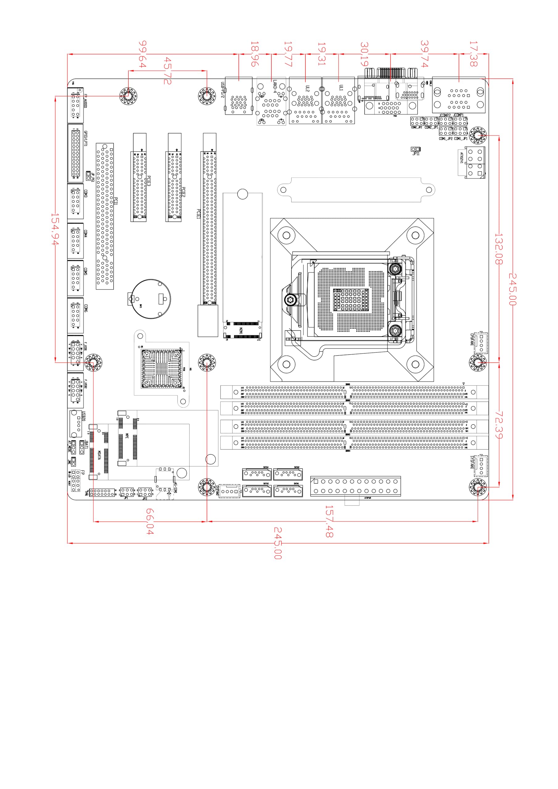 Scheda madre LGA 1151 B365, Micro ATX, supporta Core 6-9a generazione i3/i5/i7 Celeron/Pentium, 4 * DDR4 MAX 64G, PCIe 3.0 x16, HDM+DPI+VGA, Gigabit LAN, scheda madre per PC desktop industriale