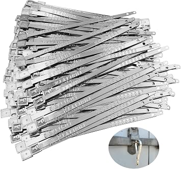 500 Metal Truck Seals, Shipping Seals, Metal Trailer Seals, Numbered Sequentially 500 Pack