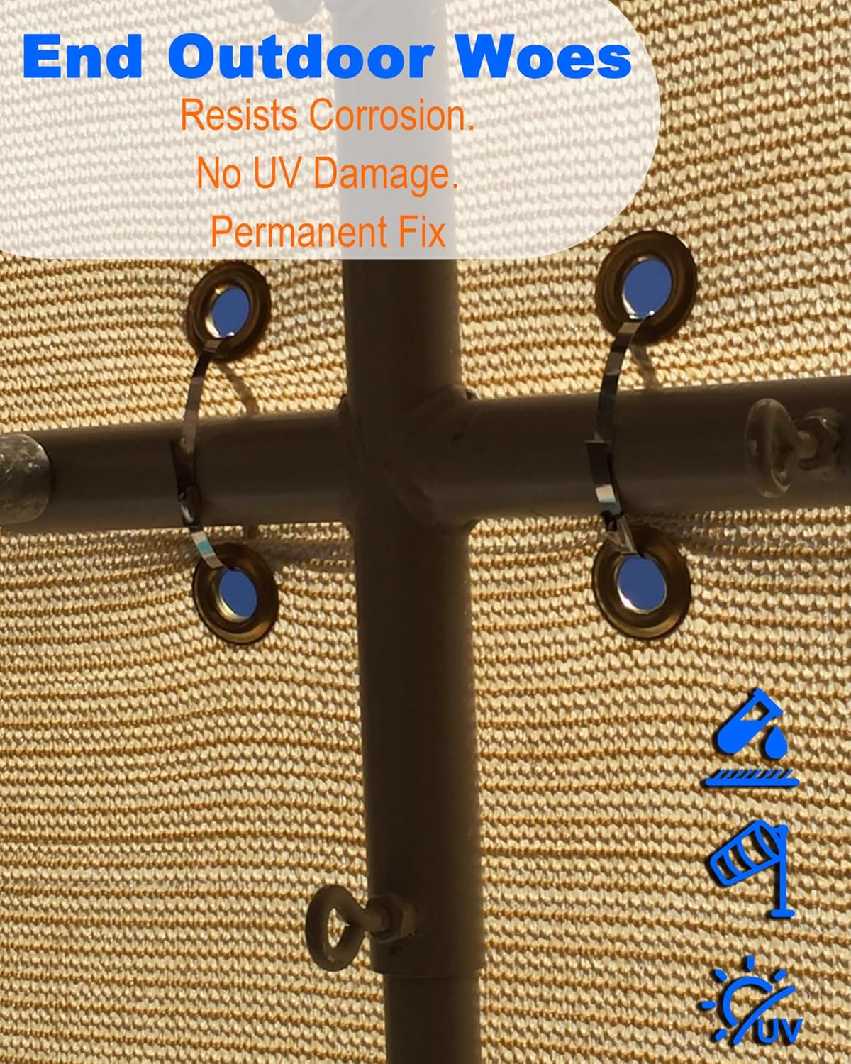 Metal Zip Ties (500 pcs/11.8 Inch), 304 Stainless Steel, Heavy Duty Self-locking Cable Ties, for Exhaust Wrap, Chain Link Fence Parts, Heat Resistant Fencing Tie. for Pipe, Auto repair. (500)