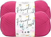 Vista 26 de Lion Brand Yarn 550-150 Hilo Pound of Love, Gris Oxford