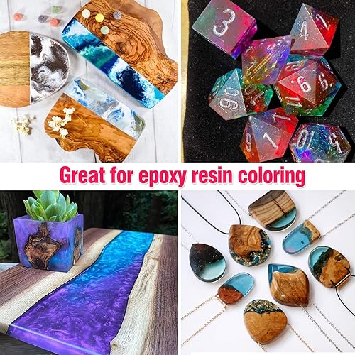 Miniatura 3 de Pigmento en polvo de mica, resina en polvo de 15 colores organizada con brillo de perlas nacaradas para hacer jabón de bricolaje, para slime,