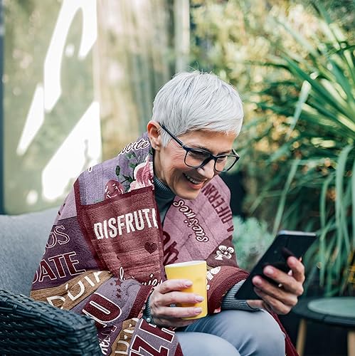 Miniatura 4 de QOJUYO Regalos de jubilación para mujeres en español, regalos de jubilación para mujeres, mantas de regalos para jubilados de 50 x 60 pulgadas,