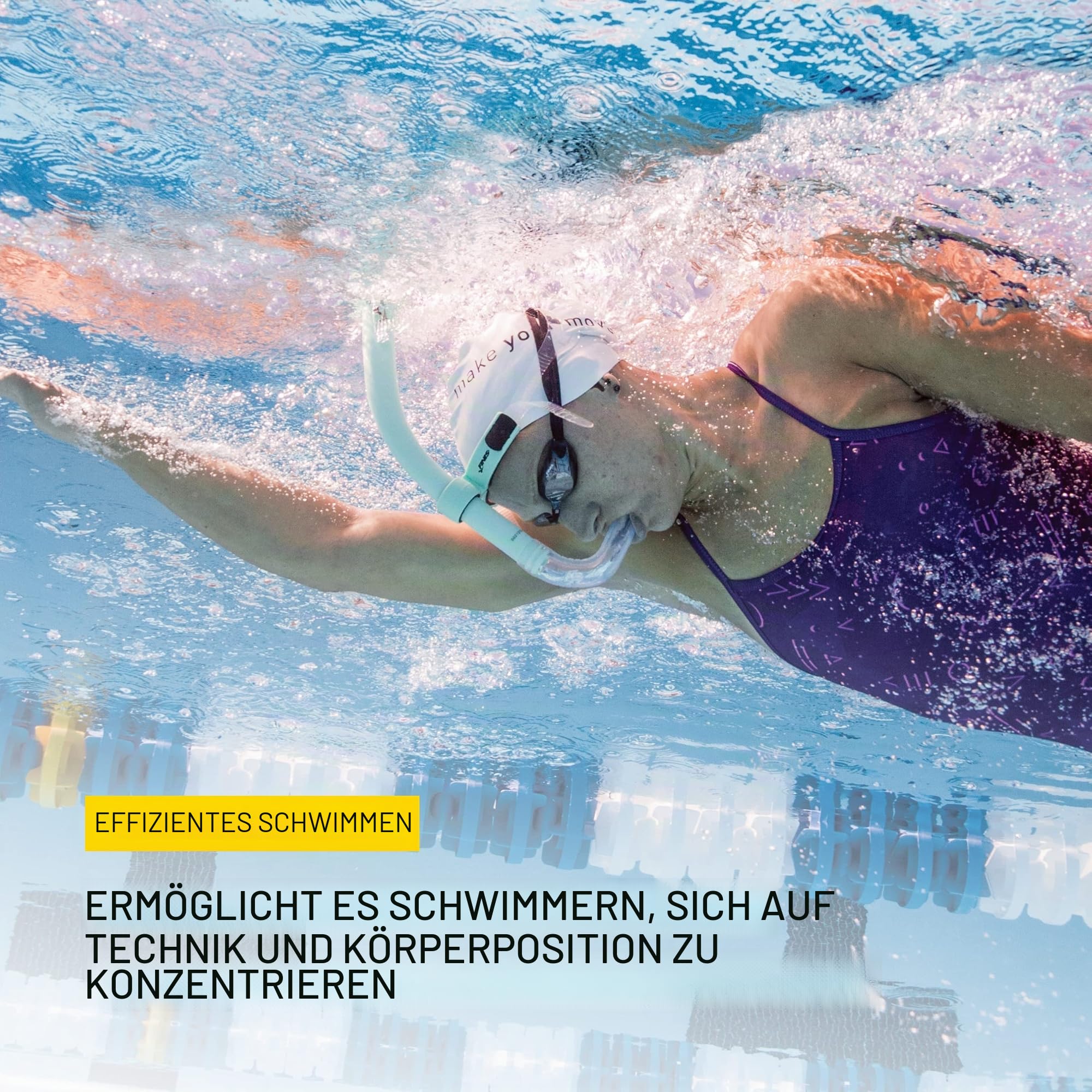 Finis Glide Center Mount Schnorchel für Rundenschwimmen