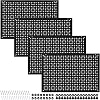 4 Pack Heavy Duty Steel Pegboard Garage Organization Panels,Universal 1/8 and 1/4 Pegboard Accessories,Suitable for Tool Storage,Garage Storage etc. (Black, 16X10.5)