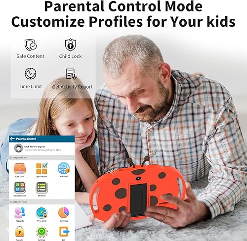 Miniatura 5 de VOLENTEX Tablet Android 13 para niños, tabletas de 7 pulgadas para edades 3-12, pizarra educativa, tableta para niños pequeños con 32GB ROM, estuche