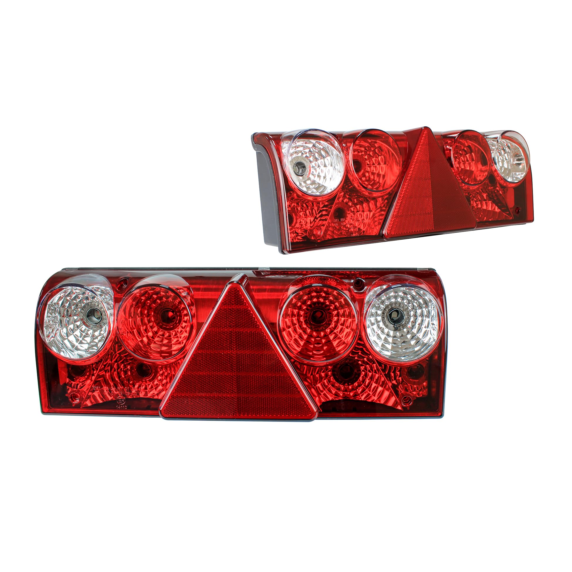 Generisch Schmitz Europoint Lot de 2 feux arrière gauche + droit pour remorque de camion certifié E + 2 verres de rechange