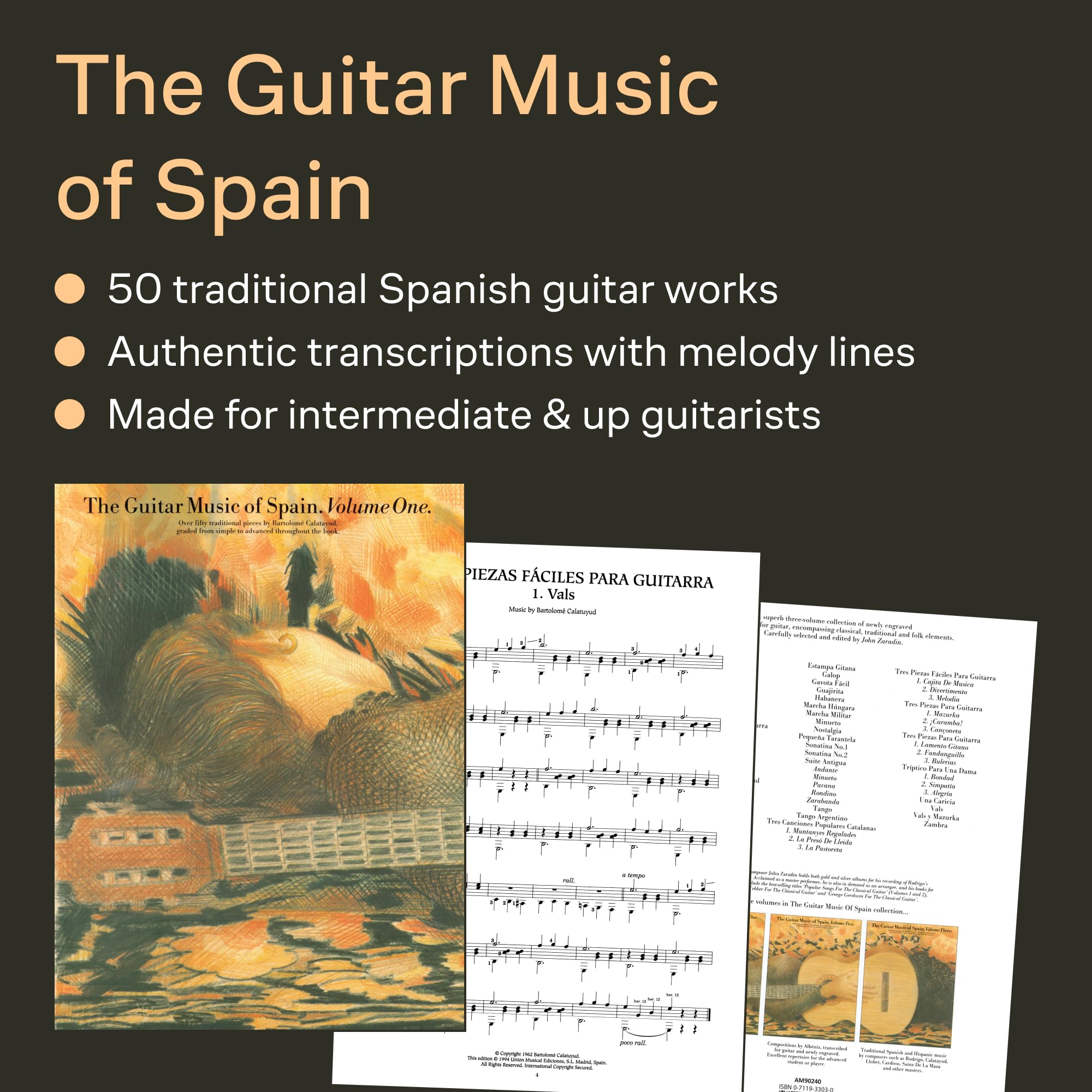 The guitar music of spain volume 1 (Classical Guitar Series)