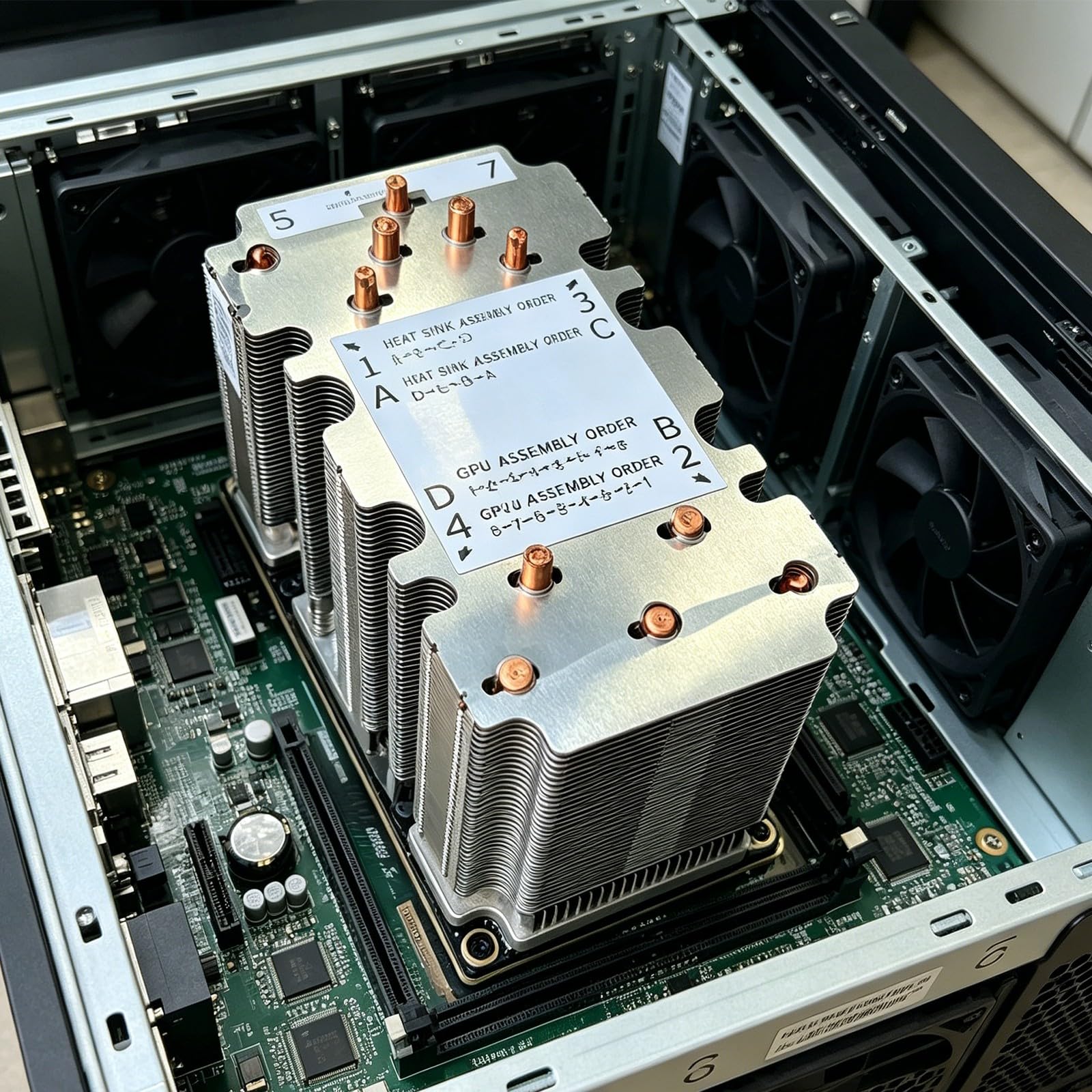 SXM2 GPU dissipatore di calore di ricambio per V100 P100 Metal Fin