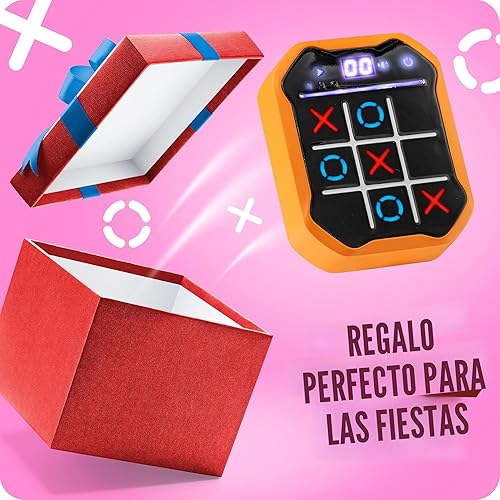Miniatura 7 de Juego electrónico de mano Tic-Tac-Toe | Juegos de memoria y cerebro 3 en 1 | Regalo de cumpleaños para niños y adultos | Pantalla táctil apta para