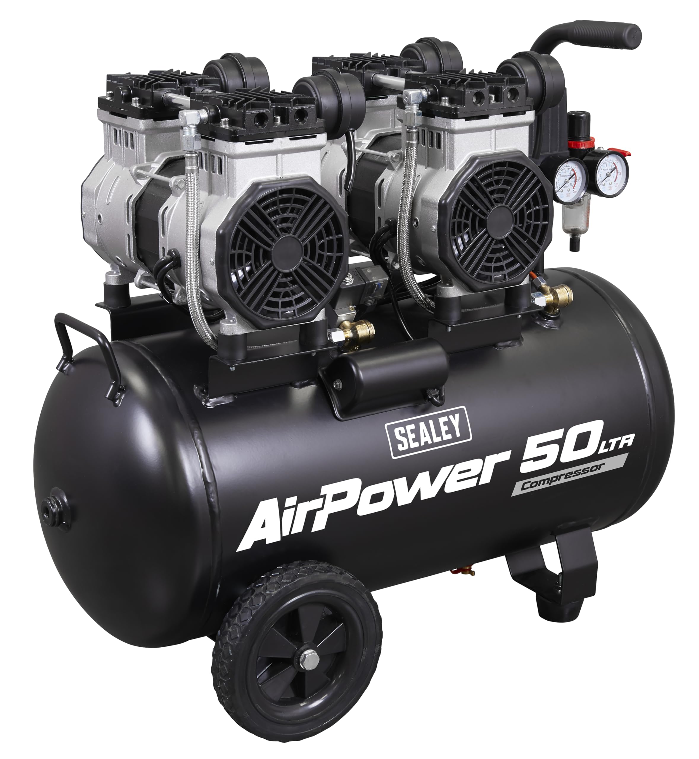 Sealey SAC5001S 50L Low Noise Oil Free Direct Drive Air Compressor...