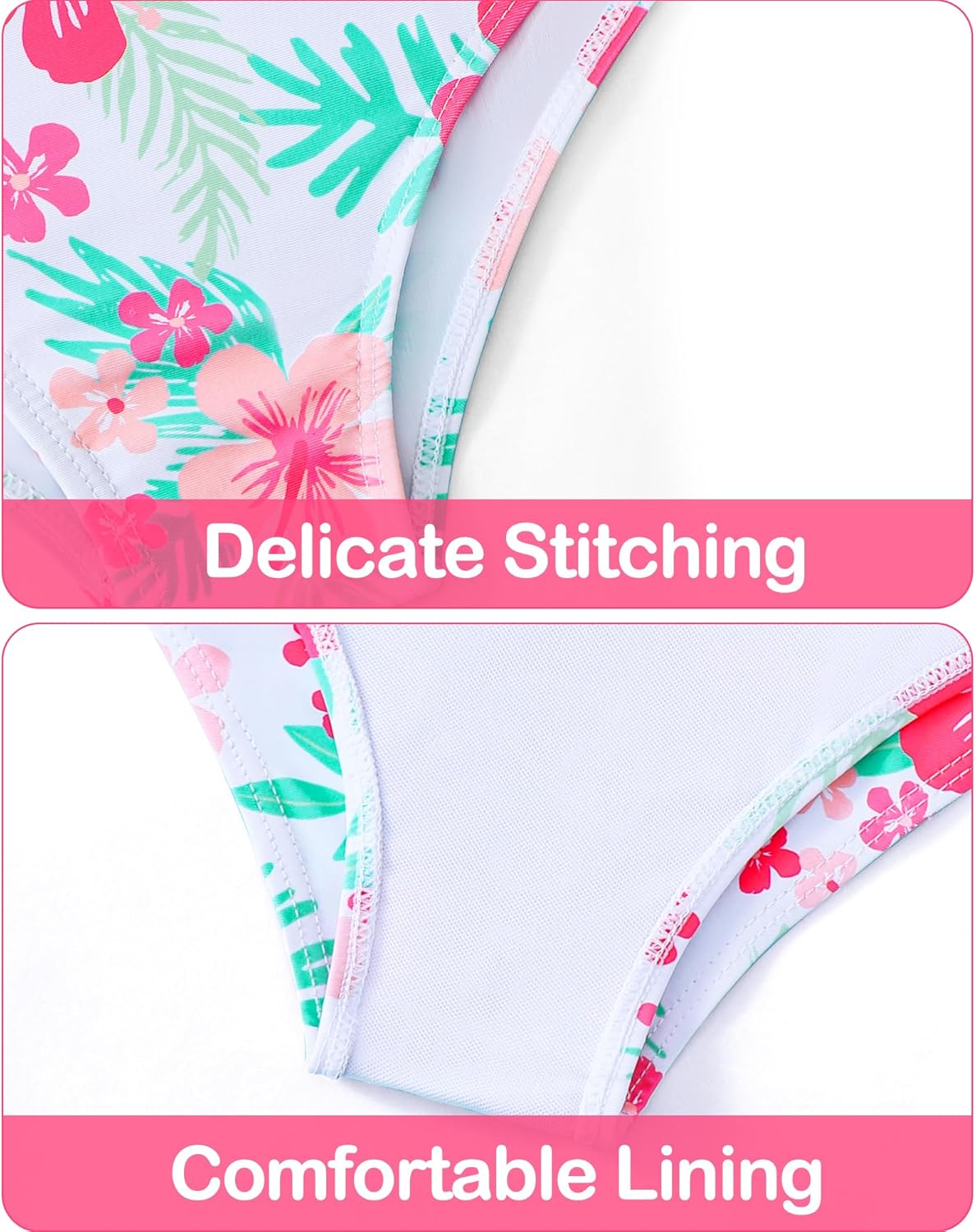 Girls Tankini Swimsuit 2-Piece Beach Sport Bathing Suit Set Hawaiian Swimwear for 5-12Years - Image 6