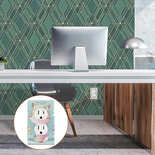 Miniatura 8 de Placa de interruptor de luz con diseño de jirafa para bebé, diseño de jirafa, decorativa, para oficina en casa