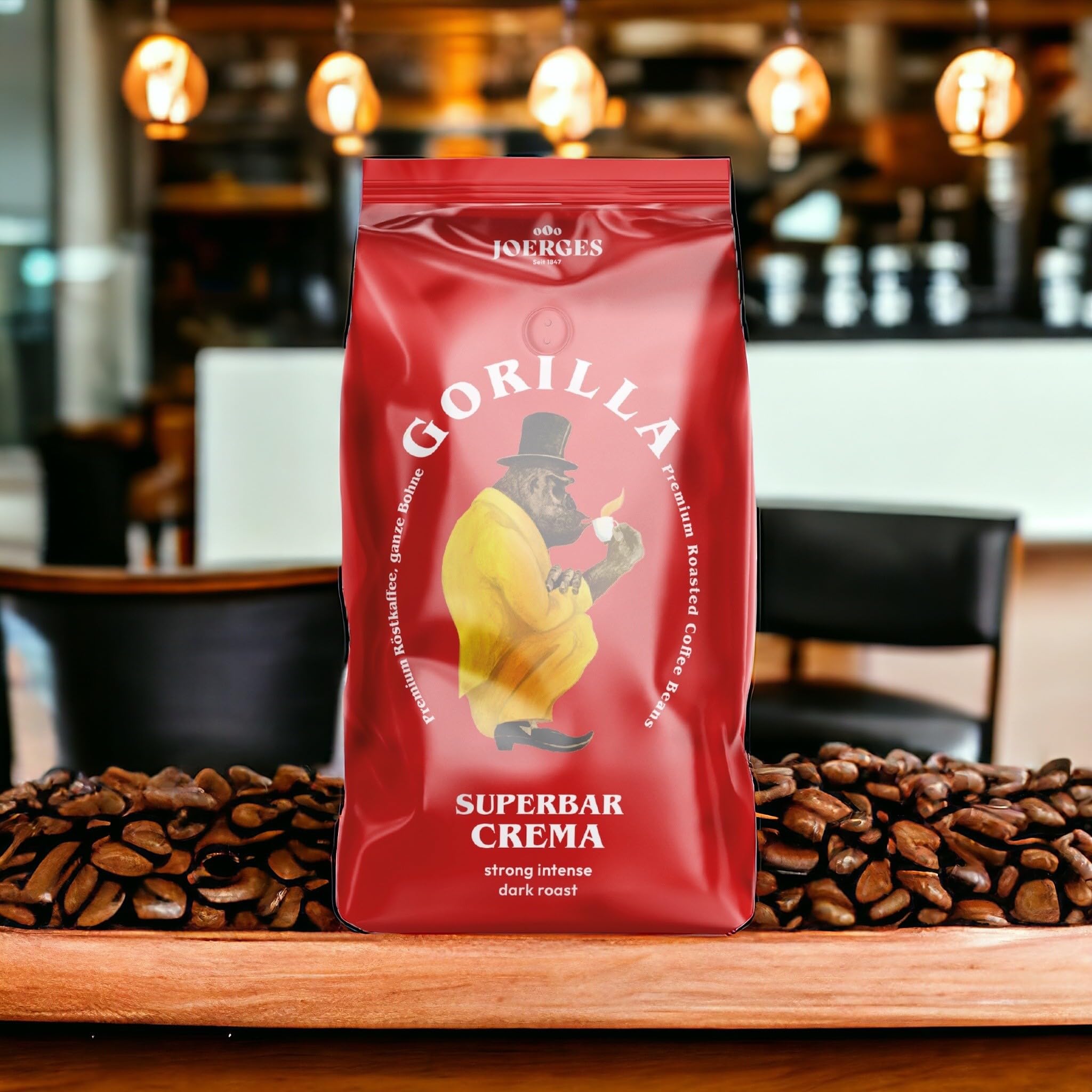 Joerges Espresso Gorilla Super Bar Crema, zestaw 5 sztuk (5 x 1 kg) ziaren kawy