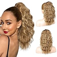 Vista 30 de SEIKEA 18" Extensión de cola de caballo con pinza de garra de resalte, PT002 Tia larga, multicapa, esponjosa, gruesa, ondulada, clip de mandíbula