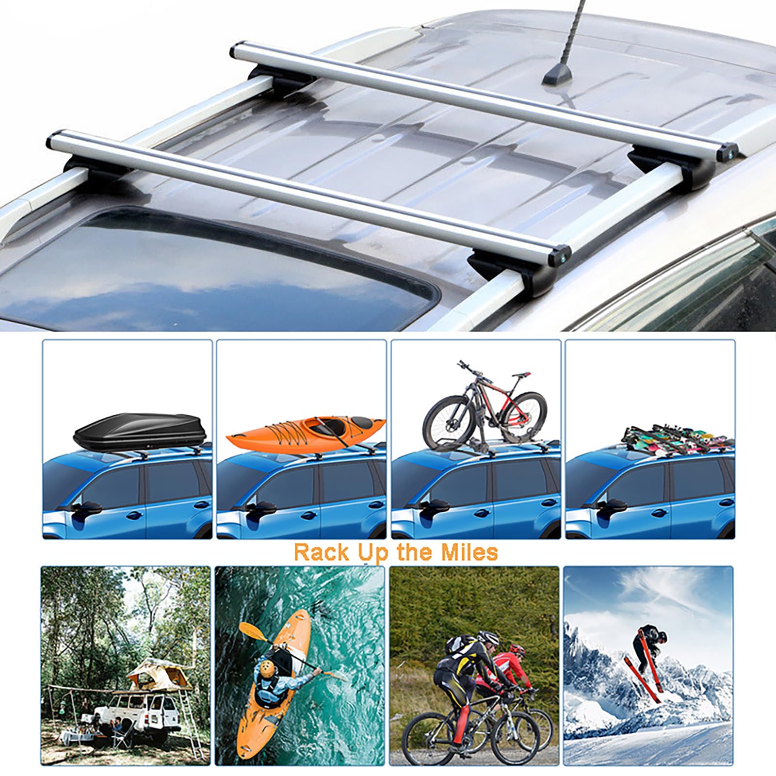 Dachträger Gepäckträger für Mitsubishi Outlander PHEV 2023 2024 2025, Dachgepäckträger Querträger Aluminium-Dachreling Geringer Windwiderstand,Black