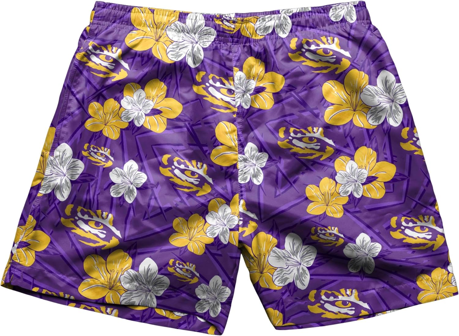 FOCO NCAA Mens Hibiscus Slim Fit 5.5" Swim Suit Swimming Trunks