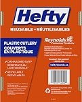 Hefty Reusable Assorted Plastic Cutlery 75ct