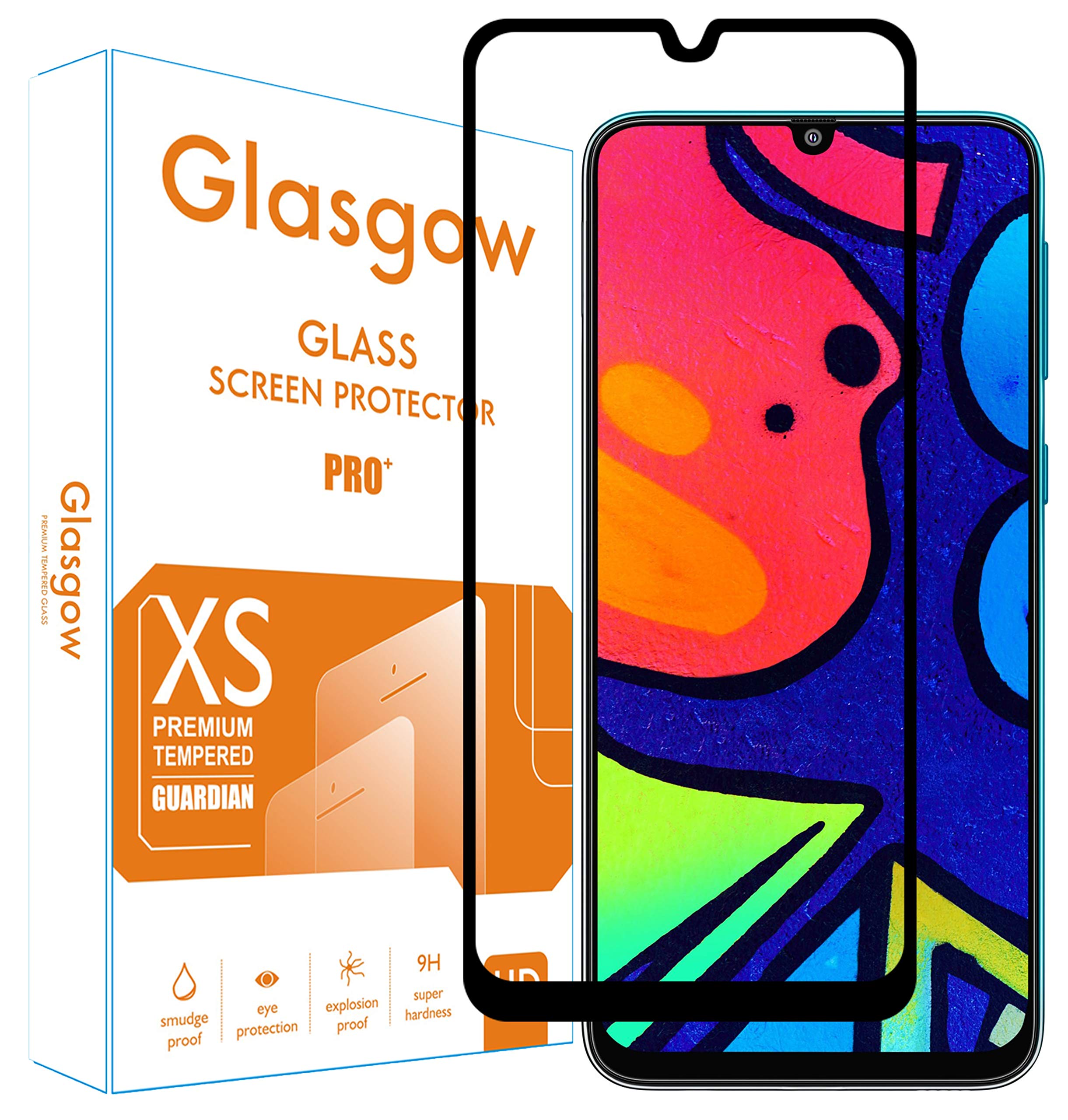 Glasgow Screen Protector for Samsung Galaxy F22 [Tempered Glass Guard with Edge to Edge Protection] [Gorilla] [Full Coverage] Easy Installation [Anti FingerPrint] - Black (B0992MPSPJ) Amazon Price History, Amazon Price Tracker