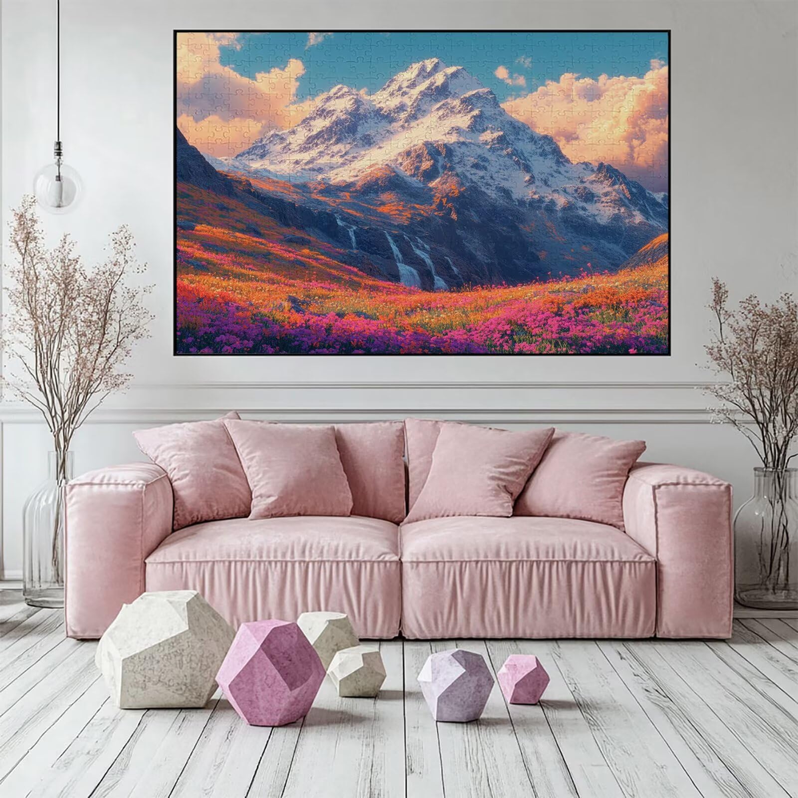 Puzzle 2000 elementów Krajobraz Dorosły Góra 100 x 70 cm Rzemiosło Klasyczne 3D Drewniana układanka do rodzinnych gier aktywności, układanka do samodzielnego wykonania nawet do dekoracji ścian domu