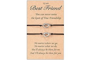 Elegant Love Knot Infinity Best Friends Distance Bracelet Set