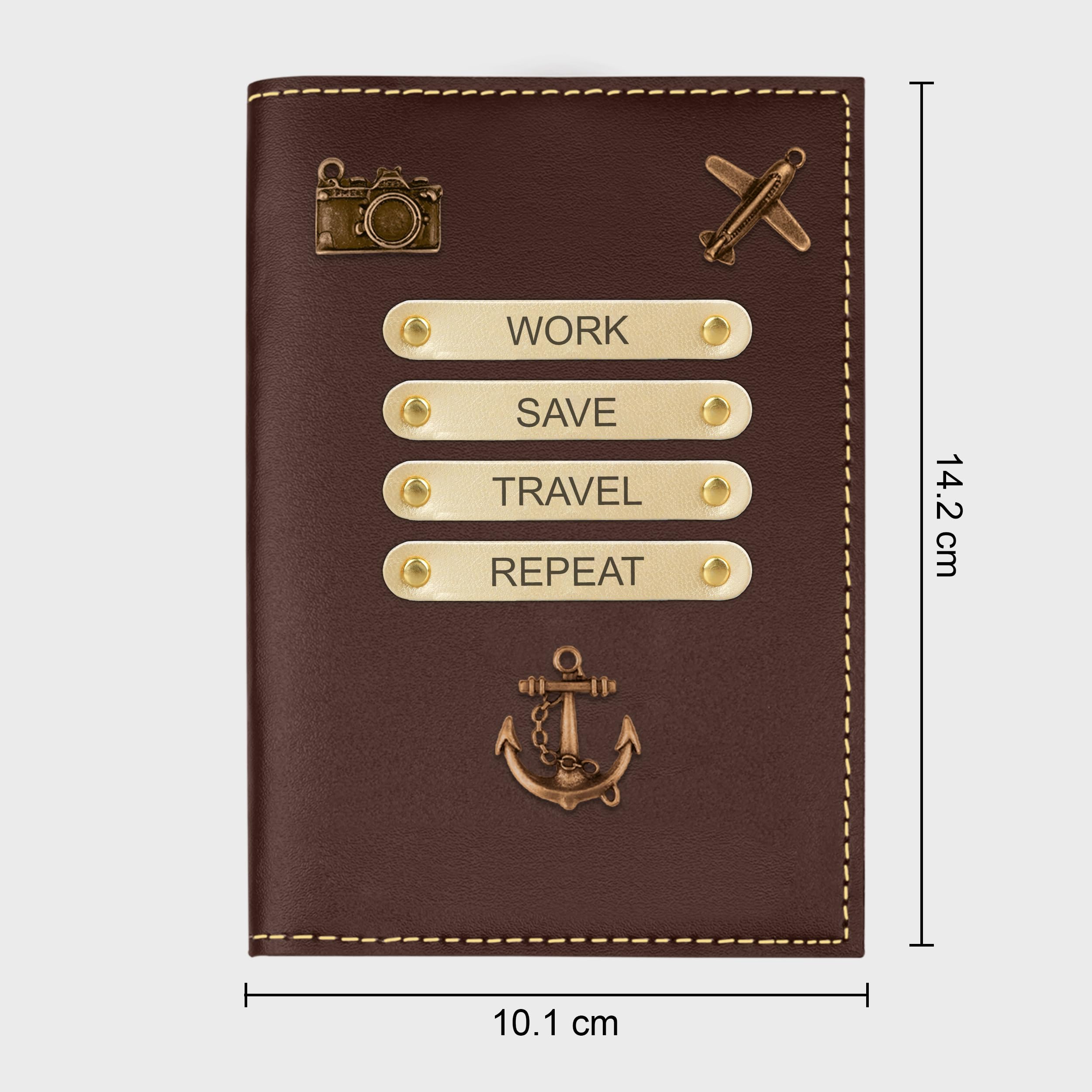 The Wallet Store Leather Passport Cover - Brown