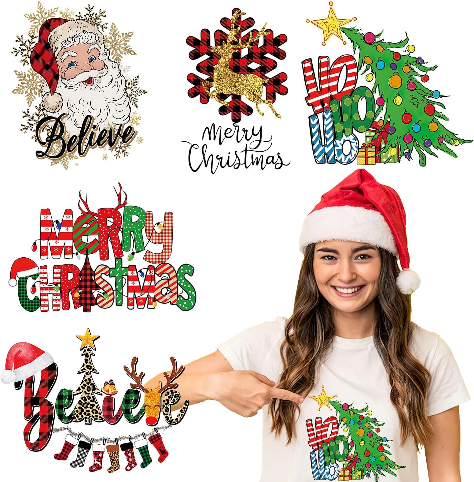 Christmas Iron on Transfer Heat Transfer Vinyl Design Xmas