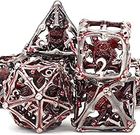 Vista 6 de Beholder - Juego de dados DND, dados de ojo de dragón, ZHOORQI 7 piezas, juego de dados poliédricos para Calabozos y Dragones, RPG, regalos DND