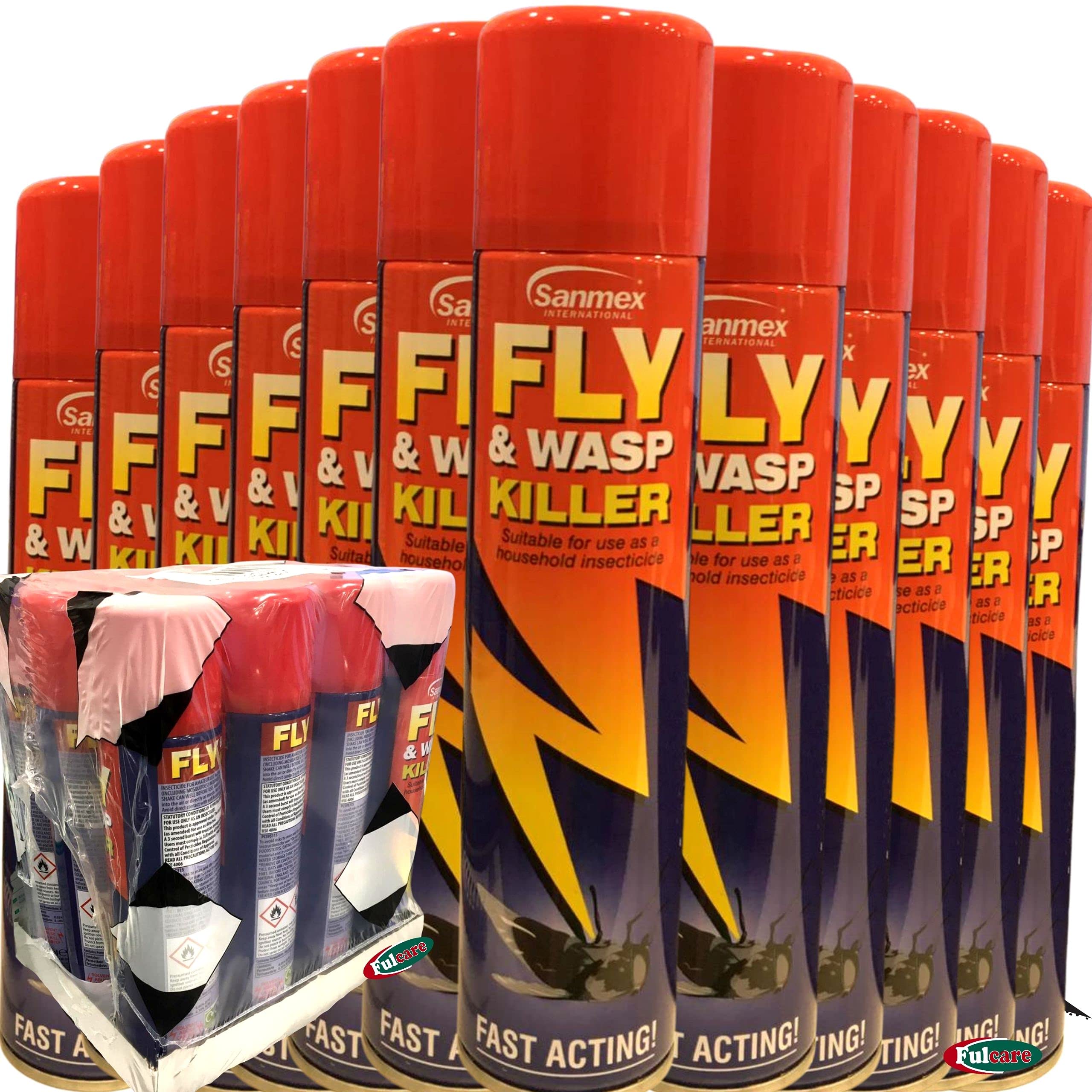 12x Fly & Wasp Killer FastActing Spray Zapper Repellent Insecticide 300ml