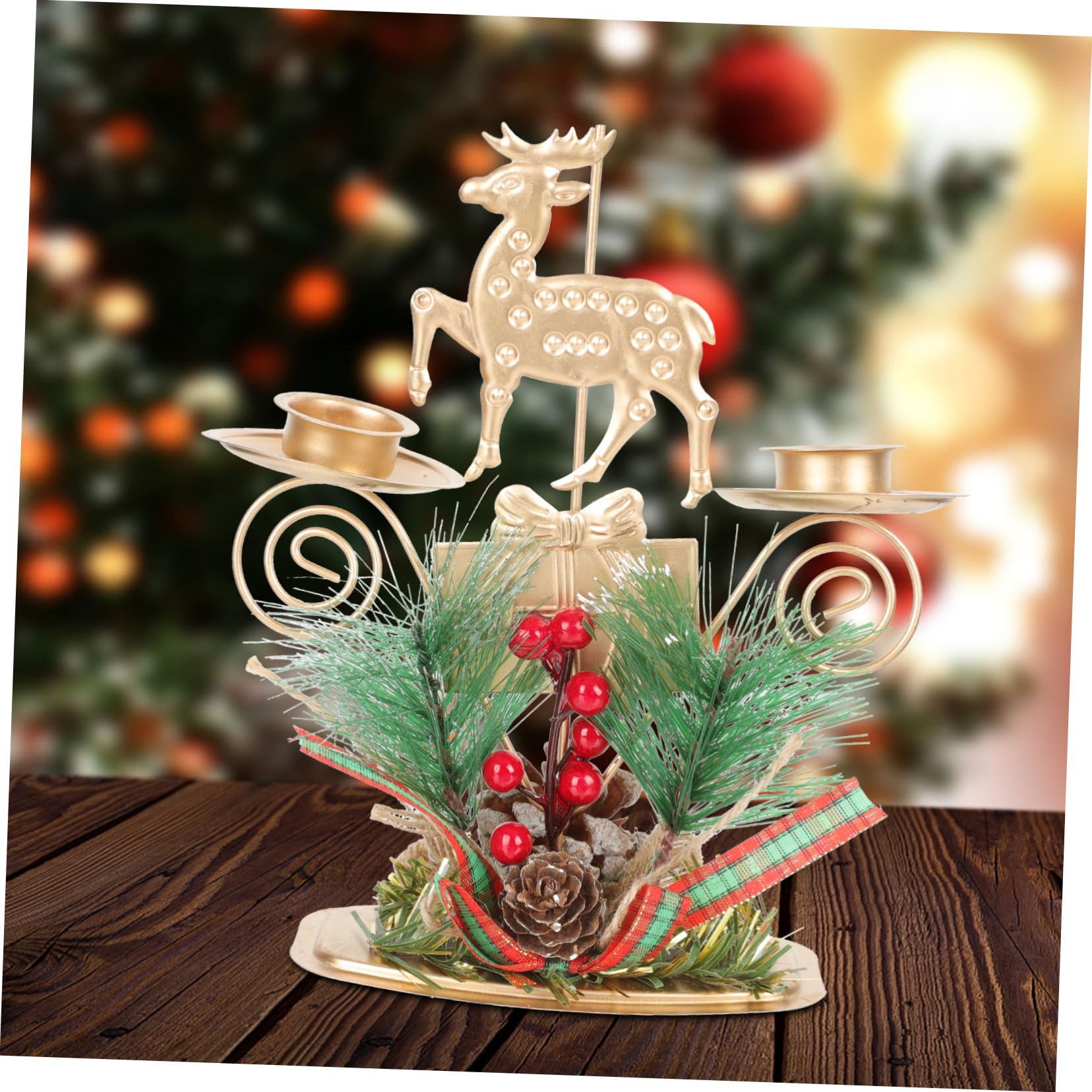 Amazon｜TOPPERFUN シーアイアン製キャンドルホルダー クリスマス向け