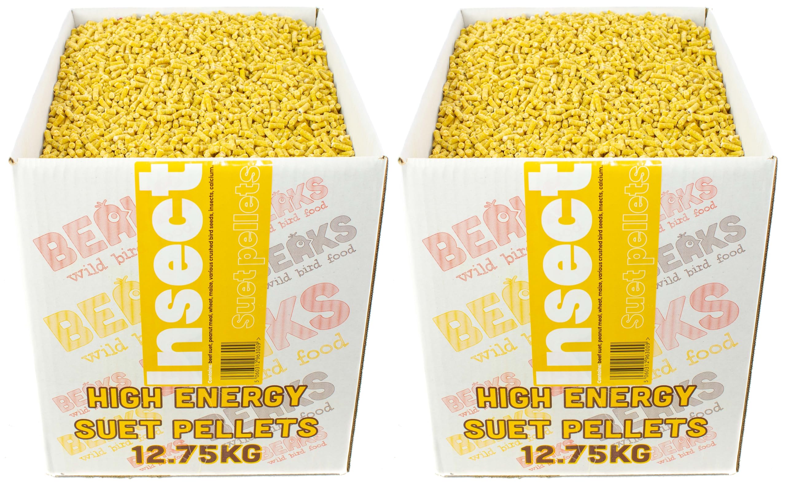 high energy INSECT suet feed pellets for all wild garden birds 25kg Box free pp