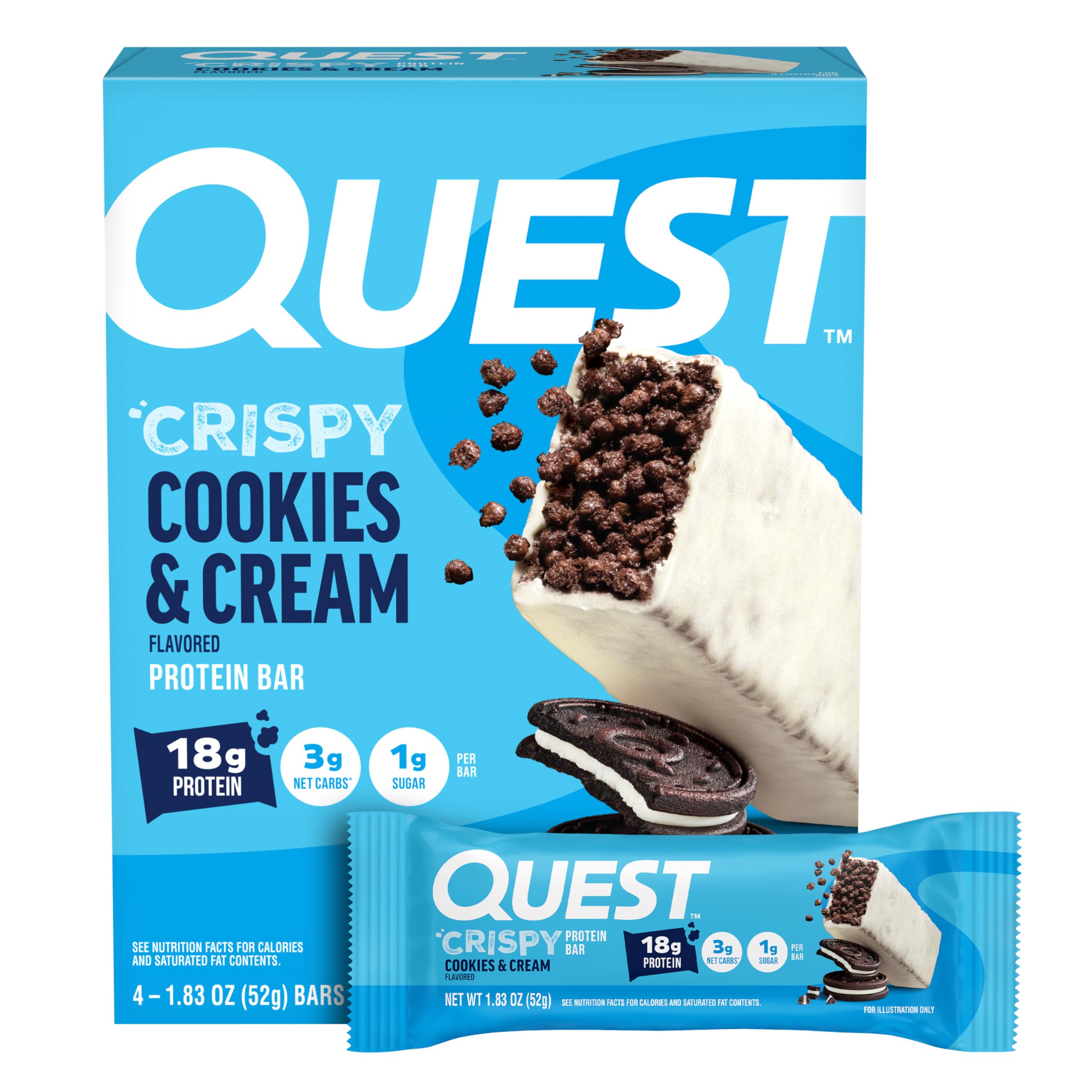Quest Nutrition Crispy Protein Bar, Chocolate Peanut Butter, 12 Count — Amazon image 19
