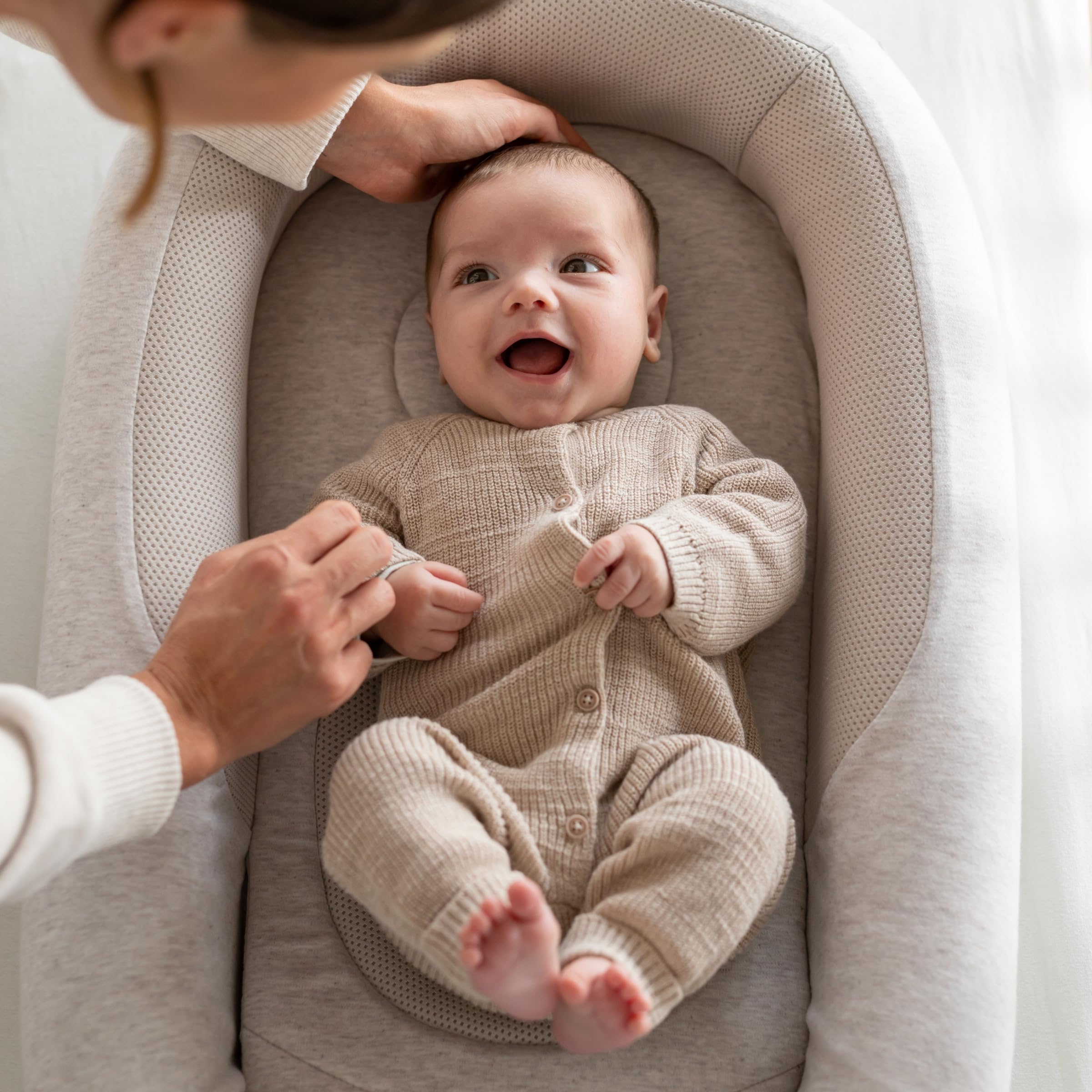 Inglesina Welcome Pod Baby Nest Ergonomico 0-8 Mesi, Riduttore Lettino Traspirante in bambù e Cotone, Sfoderabile e Lavabile, Delicate Pink