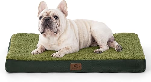 Miniatura 44 de Bedsure - Cama grande para perros para jaula - Camas planas y cómodas para mascotas con funda extraíble y lavable, alfombrilla ortopédica de espuma