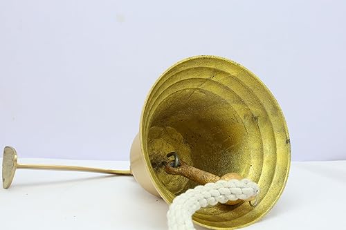 Miniatura 3 de Nagina International Campana de seguridad de barco de fuerza naval marítima chapada en níquel y latón de aluminio cepillado Campanas de puerta