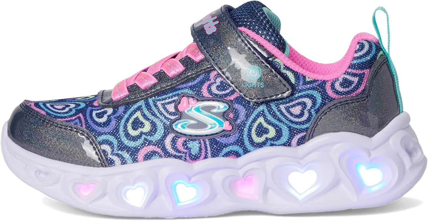 Skechers Girls Heart Lights - Boogie Love - Image 5