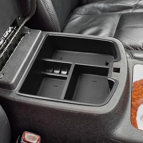 Organizador de consola central compatible con Chevy Silverado GMC Sierra Avalanche Tahoe Suburban Yukon Yukon XL 2007-2014, accesorios solo para