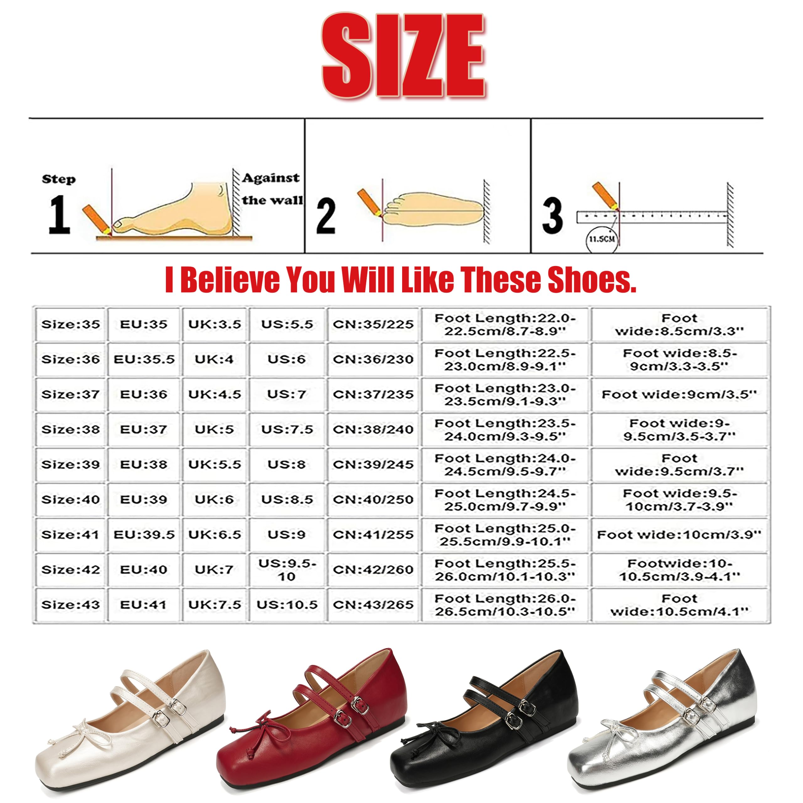 Mary Jane - Ballerine da donna, vintage, punta quadrata, doppia cinghia, con elegante fiocco, fibbia regolabile, comode, casual, per tutti i giorni, Argento, 36 EU