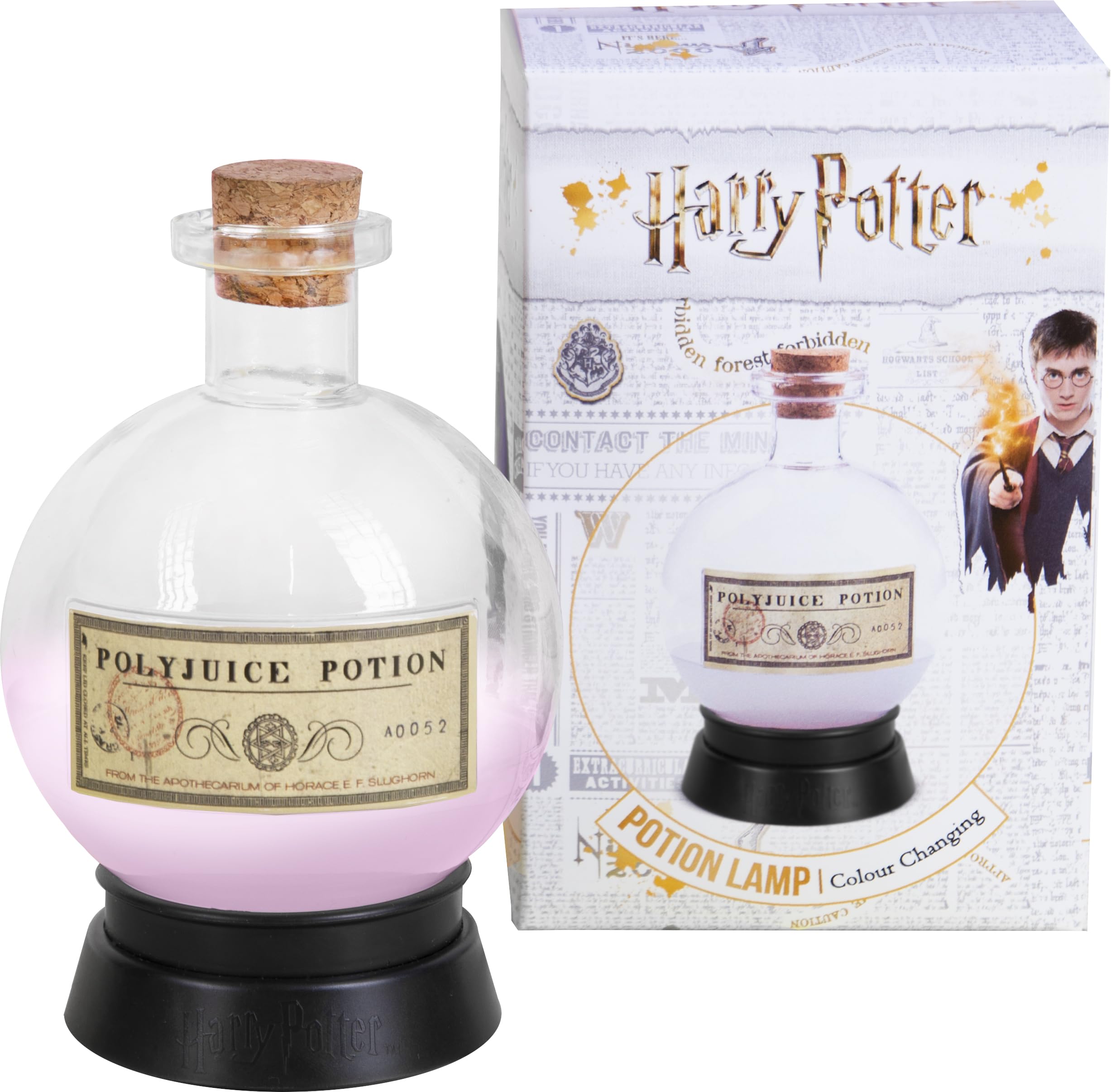 WONDEE Harry Potter Lampada da Tavolo e Luce Notturna Pozione Mágica, Harry Potter Gadget Ufficiale, Harry Potter Regali per Donna, Uomo, Bambino e Bambina, Regalo Decorazione Magica (Lungo)