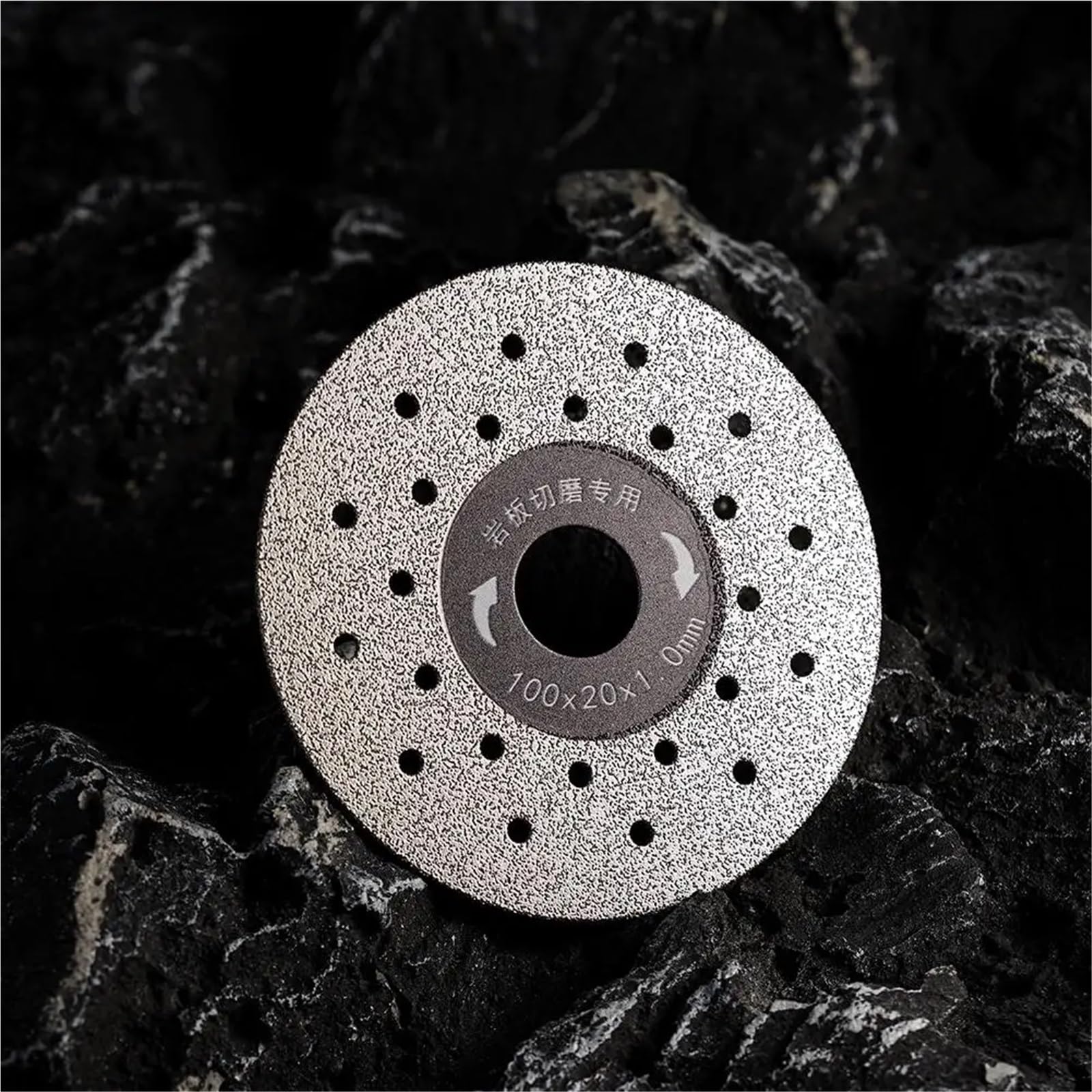 Tarcza do szlifowania płyt skalnych 4-calowe szare diamentowe ostrze do cięcia płytek 8/20 szt. Do kamiennych ceramicznych płyt skalnych(20pcs)