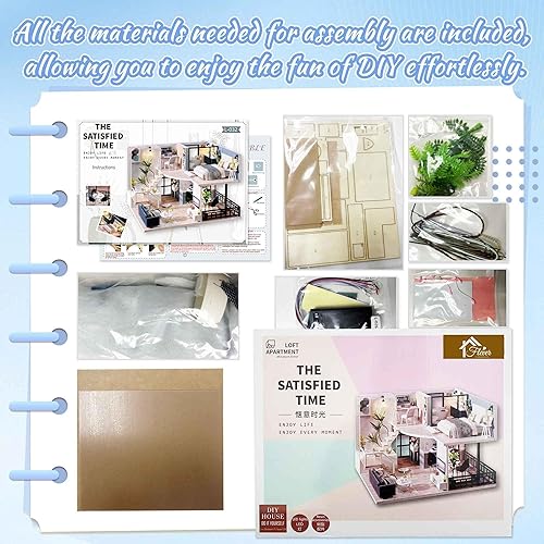 Miniatura 21 de Flever Kit de casa de muñecas en miniatura, habitación creativa con muebles para regalo romántico de San Valentín (historias de flores)