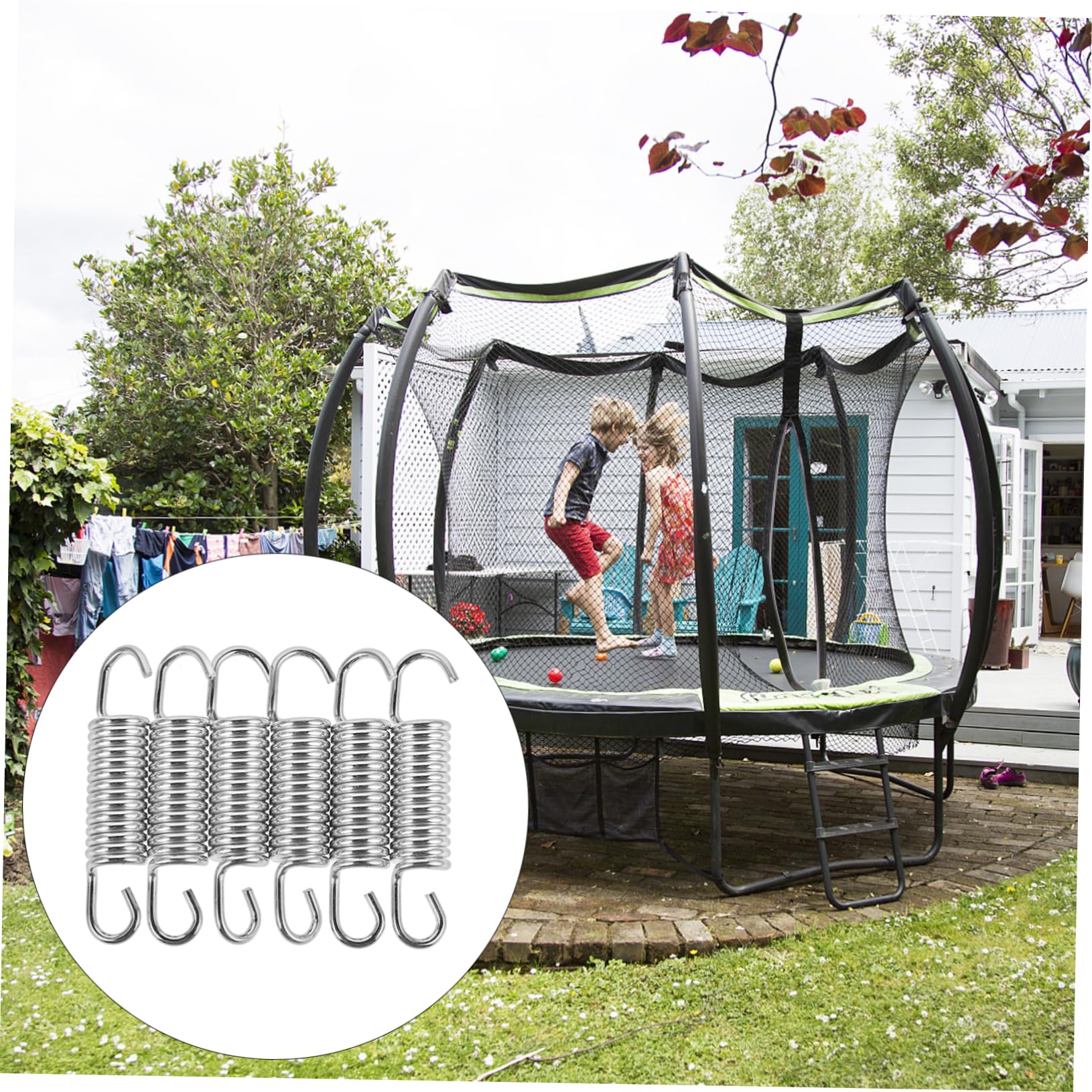 Toddmomy Zugfedern Für Trampoline Verzinkte Ersatzfedern Langlebige Trampolin-Hardware Praktische Federn Für Outdoor-sprungbetten Robuste Zugfedern Für Fitness-Trampoline
