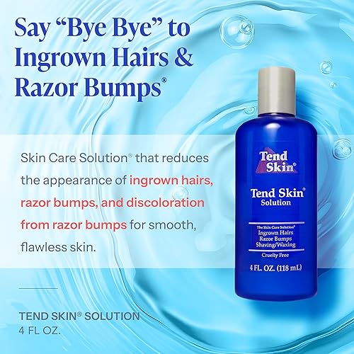 Miniatura 2 de Tend Skin Womens AfterShavePost Waxing Solution for Ingrown Hair Razor Bumps and Razor Burns 4 ounce Blue