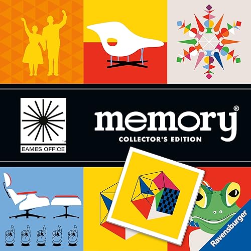 Ravensburger Eames Office Memory: Edición Coleccionista - Un juego de diseño moderno a juego para todas las edades de 3 años en adelante